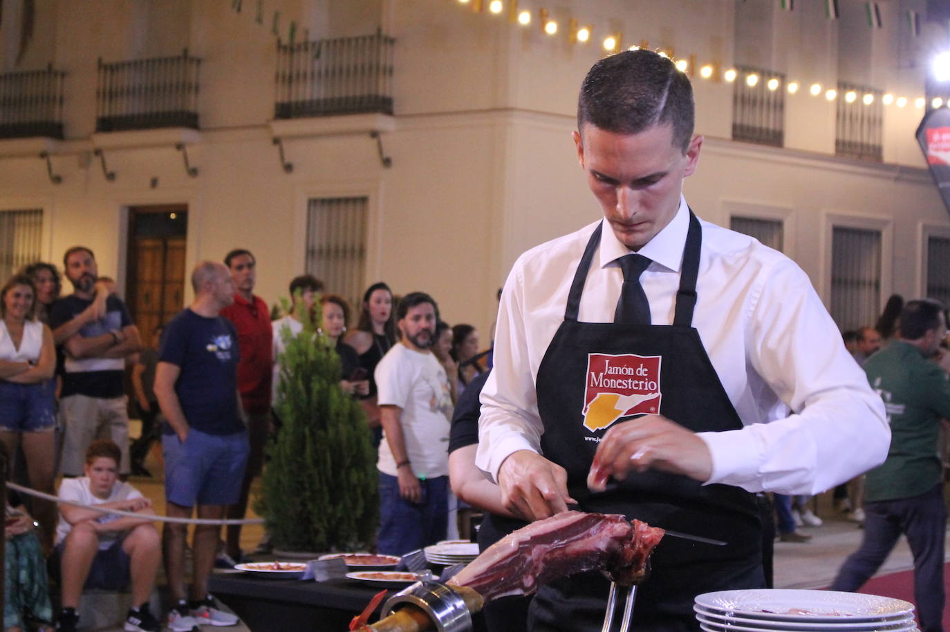 Álvaro Diezma durante el tiempo de loncheado de la pieza.