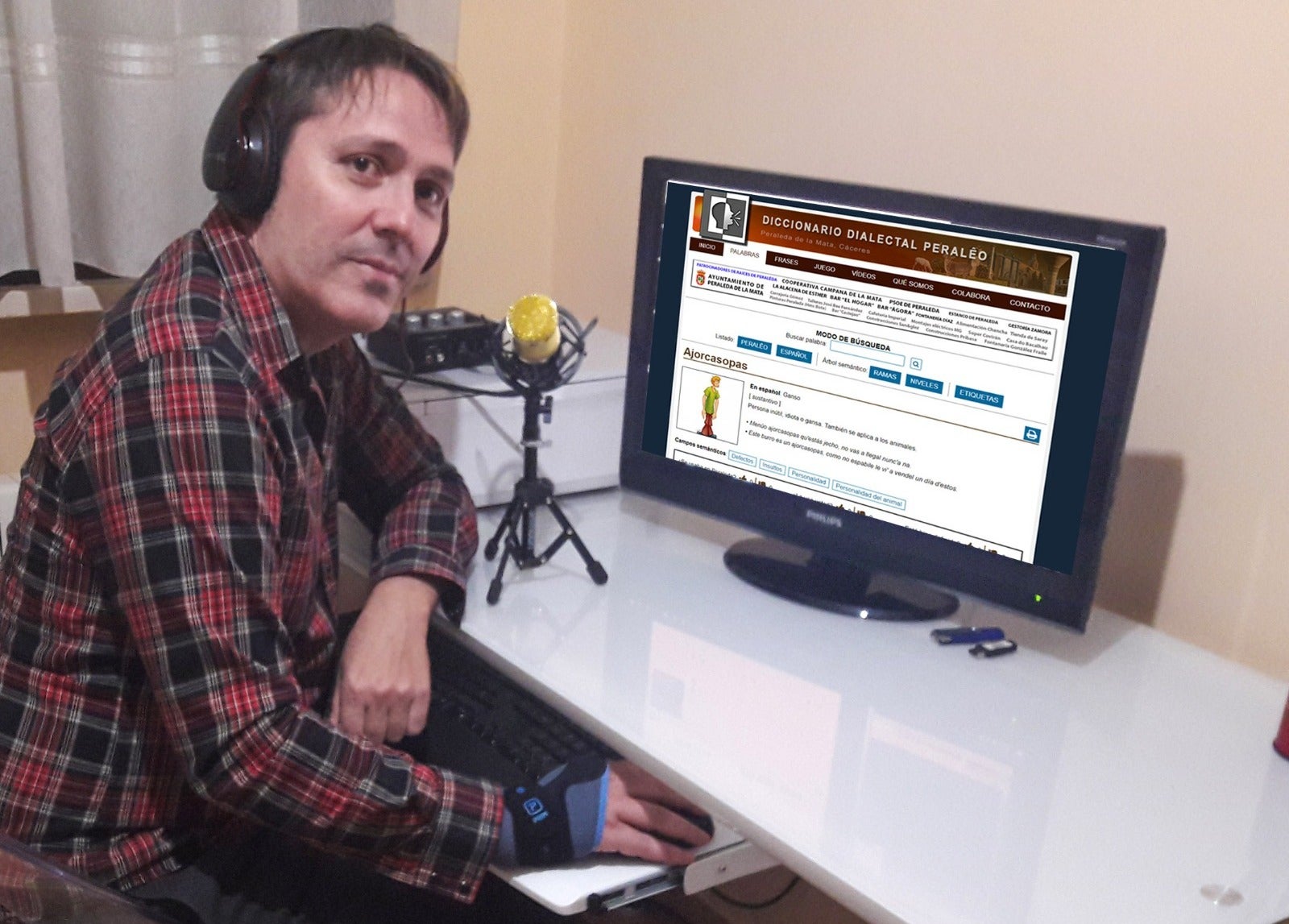 Ángel Castaño, presidente de Raíces de Peraleda