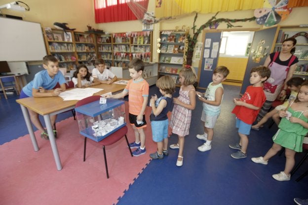 Los niños del Alba Plata eligieron democráticamente el proyecto educativo del próximo curso. :: l. c.