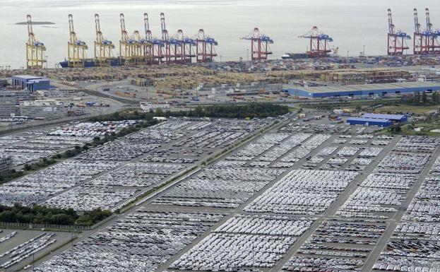 Coches destinados a la exportación en Alemania.