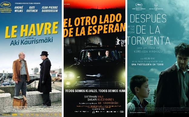 Carteles de tres películas que proyectará la Filmoteca este mes.