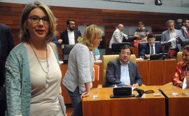 Cristina Teniente, en un pleno de la Asamblea:: HOY/