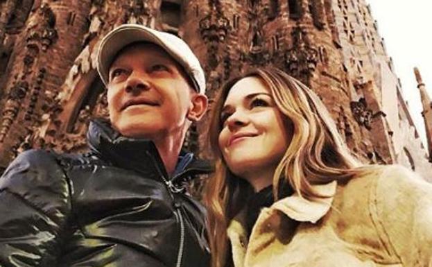 Antonio Banderas, con su hija./