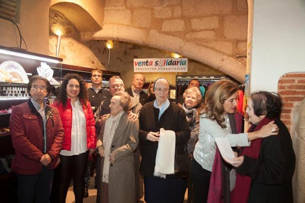Acto celebrado ayer en la Fundación Mercedes Calles. :: s.e./
