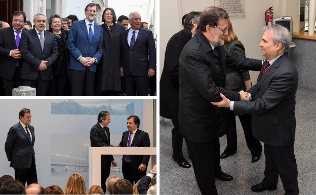 El presidente Mariano Rajoy tuvo ayer una agenda apretada entre las firmas de varios convenios con Extremadura y su visita a Elvas