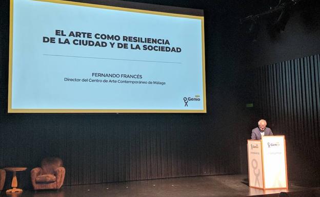 Fernando Francés durante su ponencia en los Premios Genio de Vocento./E. Martínez