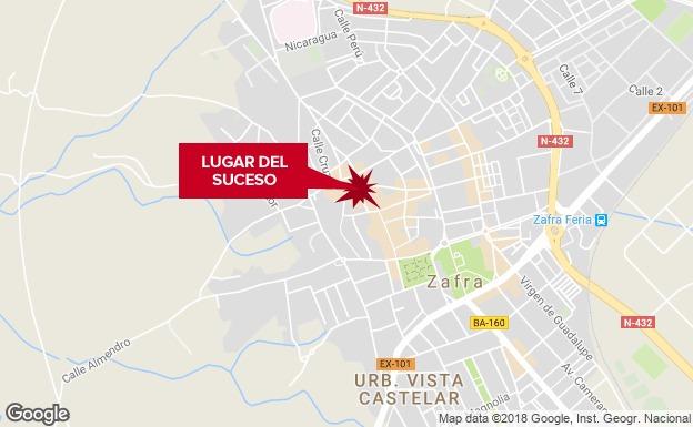 Dos personas resultan heridas en un atropello ocurrido en Zafra