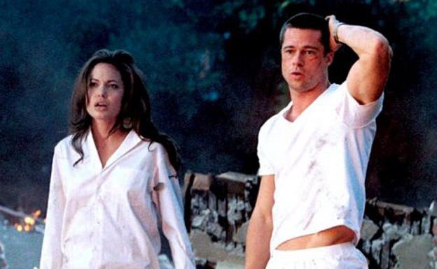 Angelina Jolie y Brad Pitt./