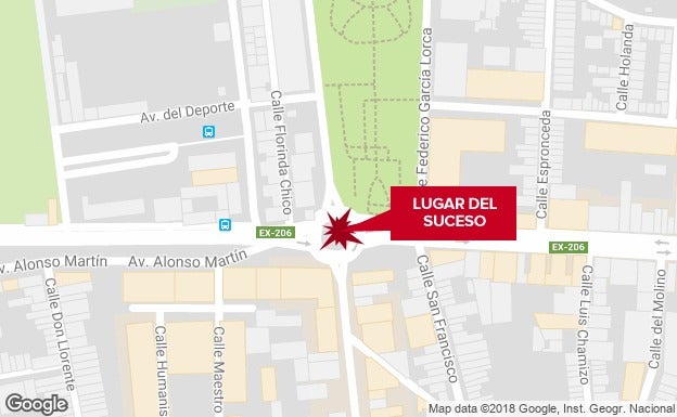 Lugar del accidente