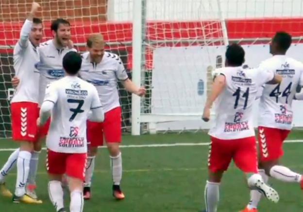 La UPP celebra un gol. :: HOY/