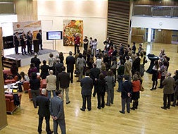 Clausura de la Semana Creativa de Extremadura en Bruselas que organizó el pasado mes de diciembre.|CEDIDA/