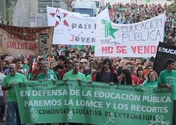 Manifestantes en Cáceres. | Lorenzo Cordero/