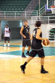 El jugador ya entrenó en el Multiusos ayer por la tarde. / JORGE REY/