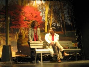 Una de las escenas de la obra 'La soledad de los parques'. :: J.M./