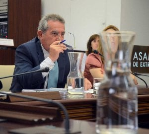 El consejero Fernández, esta semana en la Asamblea. :: BRÍGIDO/