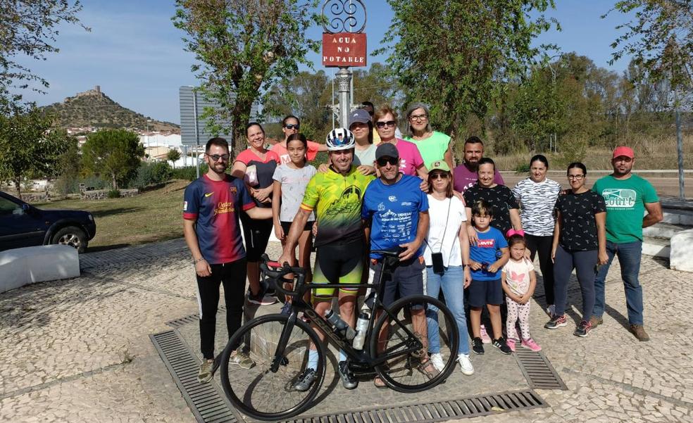 Raúl Rasero recorrió en bicicleta 150 kilómetros a beneficio de la ADMO