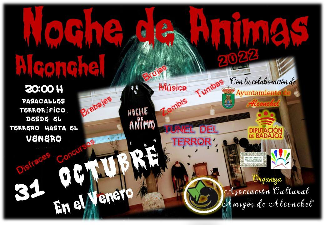 El próximo 31 de octubre se celebrará en Alconchel 'Noche de Ánimas' 2022