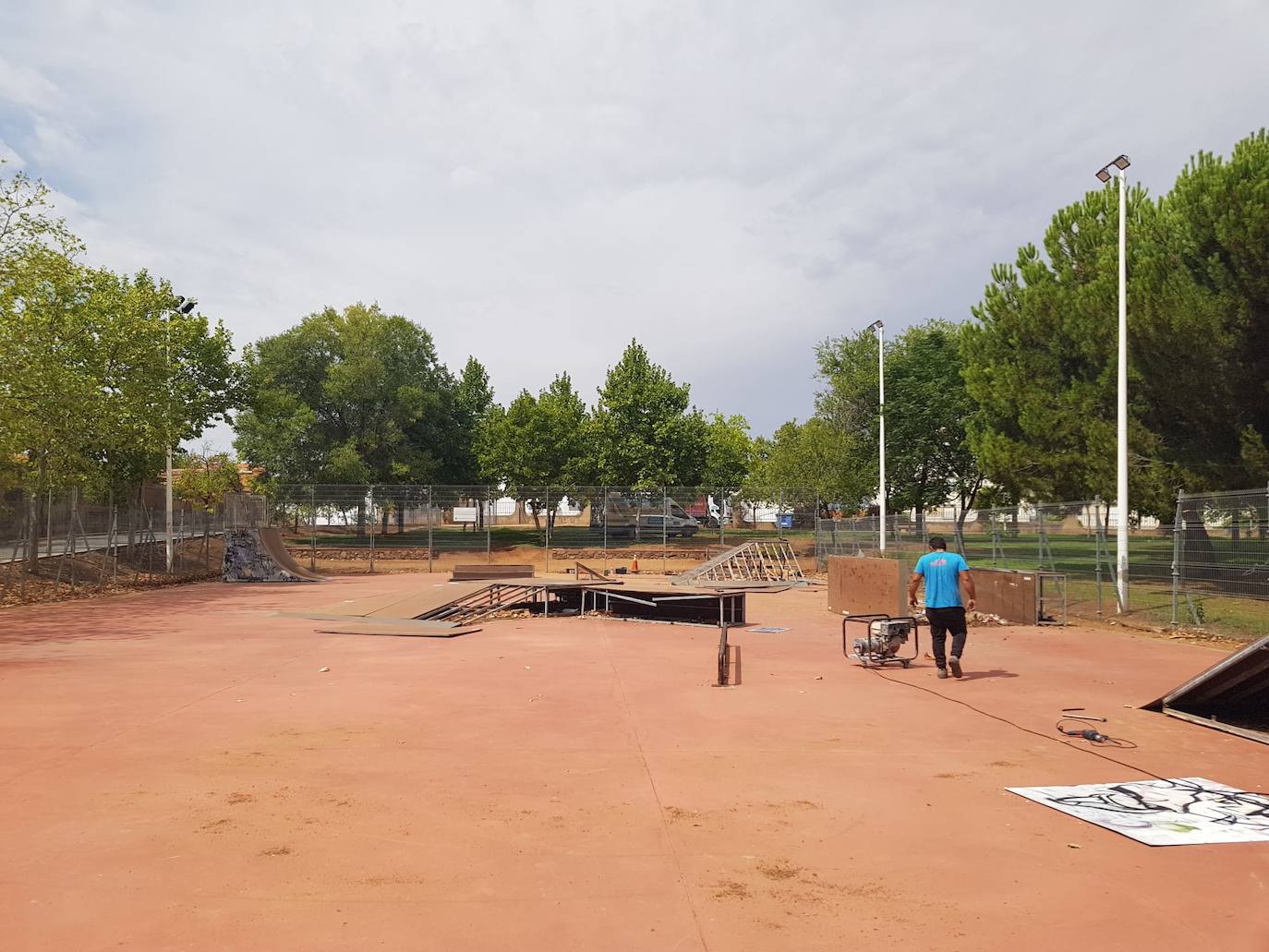 Comienzan las obras para renovar la pista de skate de Las Mercedes