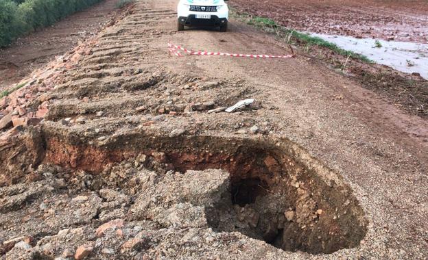 La Calzada Romana estará cortada entre Almendralejo y Villafranca por las obras de arreglo de emergencia