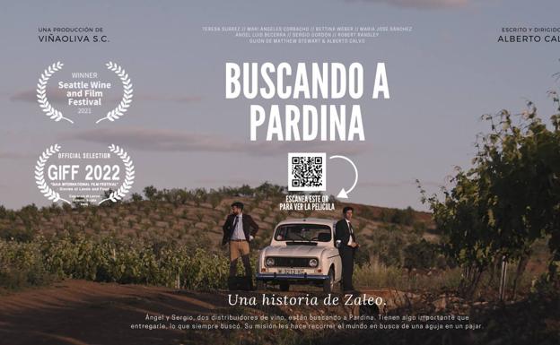 Cartel del cortometraje Buscando a Pardina. 