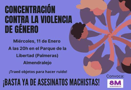Este miércoles hay convocada una concentración contra los asesinatos a mujeres