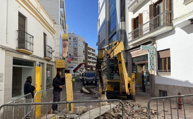 Esta semana han comenzado las obras de reforma de un tramo de la calle Real