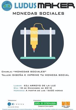Taller 'Diseña e Imprime tu Moneda Social' en el ECJ de Arroyo de la Luz