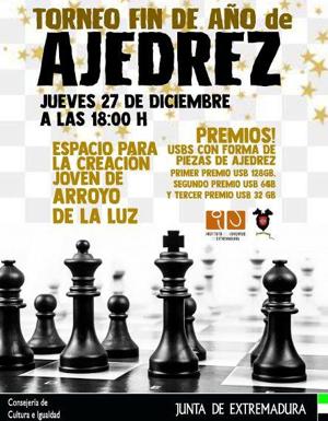 El ECJ de Arroyo de la Luz despide el año con un torneo de ajedrez