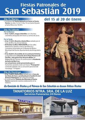 Mañana domingo, 20 de enero, finalizan las Fiestas Patronales de San Sebastián