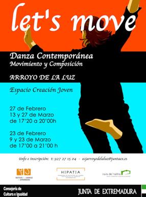 El taller de baile Let´s move llega al ECJ de Arroyo de la Luz