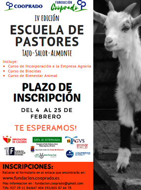 Apertura del Plazo de inscripción de la IV Escuela de Pastores 2019