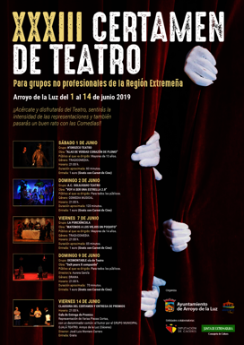 Arroyo de la Luz se prepara para acoger el XXXIII Certamen de Teatro para Grupos no Profesionales de la Región