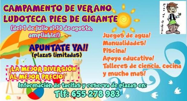 Campamento de Verano de la Ludoteca Pies de Gigantes