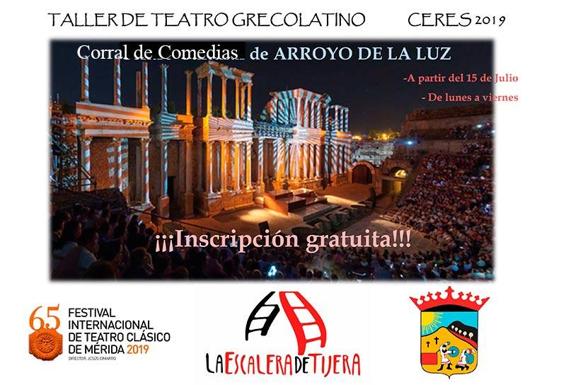 El Corral de Comedias acogerá un taller de teatro la segunda quincena de julio