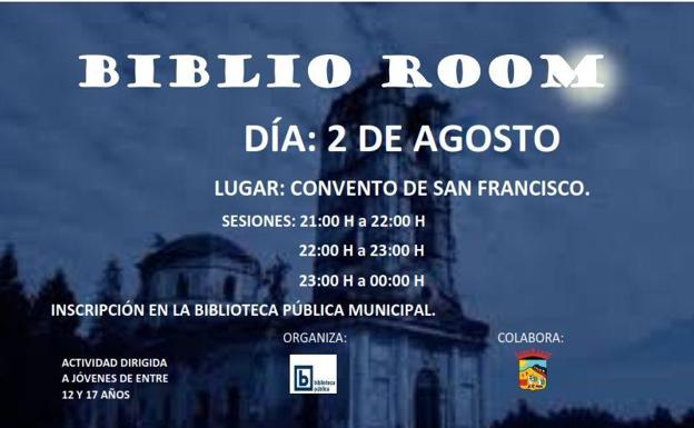 Inscripciones abiertas para participar en Biblio Romm, el juego de escape que se desarrollará en el convento