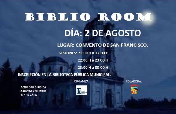 Biblio Room amplía el plazo de inscripción hasta el viernes, 2 de agosto