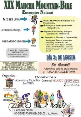 Abiertas las inscripciones para la Marcha Mountain Bike