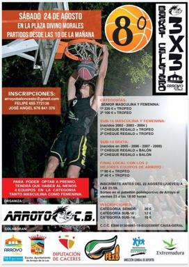Últimos días para inscribirse en el torneo Basket Callejero 3x3 de Arroyo de la Luz