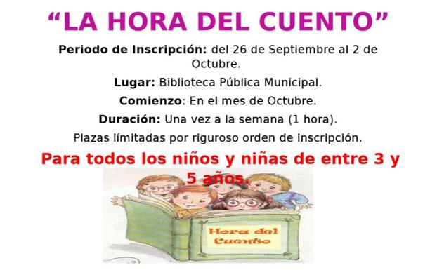 Esta tarde comienza en la Biblioteca Pública Municipal de Arroyo 'La hora del cuento'
