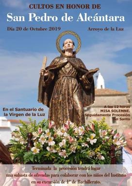 El 20 de octubre se celebran los cultos en honor a San Pedro de Alcántara