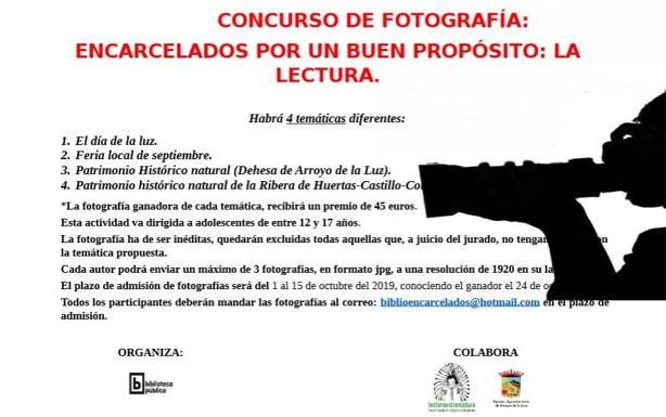 Ampliado el plazo para el concurso fotográfico 'Encarcelados por una buena causa, la lectura'