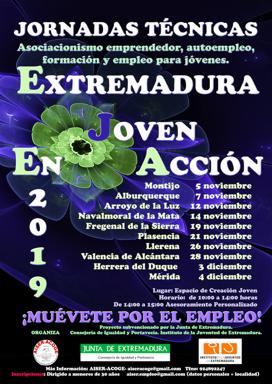 Mañana tendrán lugar las Jornadas 'Asociacionismo emprendedor, autoempleo, formación y empleo para jóvenes' en el ECJ de Arroyo de la Luz