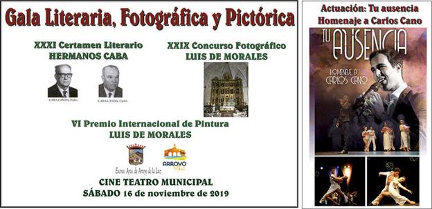El sábado 16 se celebrará la gala de entrega de premios de los certámenes internacionales de Arroyo de la Luz