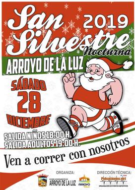 La San Silvestre Nocturna de Arroyo de la Luz se celebrará el próximo 28 de diciembre