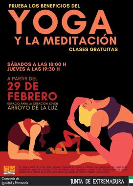 Clases de yoga y meditación en el ECJ de Arroyo de la Luz