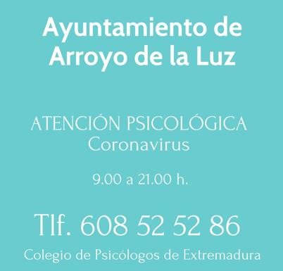 El Ayuntamiento recuerda a los vecinos el teléfono de ayuda psicológica