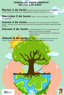 La biblioteca arroyana se une a la celebración del Día Mundial de Medio Ambiente con una semana de actividades