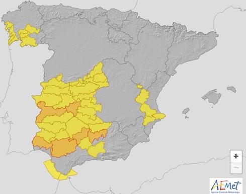 El tiempo en Extremadura para hoy viernes, 17 de julio de 2020