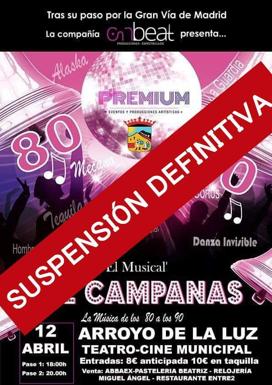 Devolución de las entradas tras la suspensión definitiva del musical 'Mil Campanas'