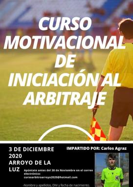 Curso Motivacional de Iniciación al Arbitraje en Arroyo de la Luz